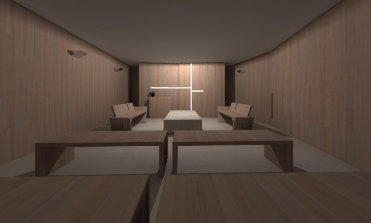 LUIS FLORIO | arquitecto - Centro Paroquial Condeixa-a-Nova, Sala Mortuaria